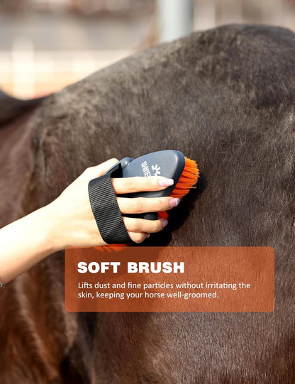 8-Piece Horse Grooming Kit, Complete Horse Brush Set