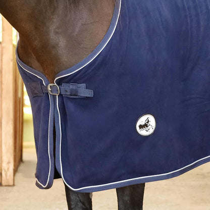 Standard Neck Fleece Cooler for Horses, 81" - Navy