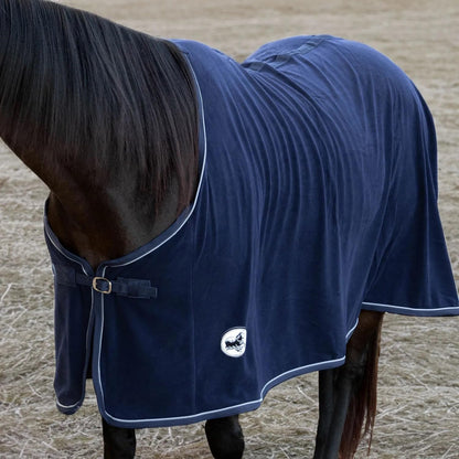Standard Neck Fleece Cooler for Horses, 81" - Navy