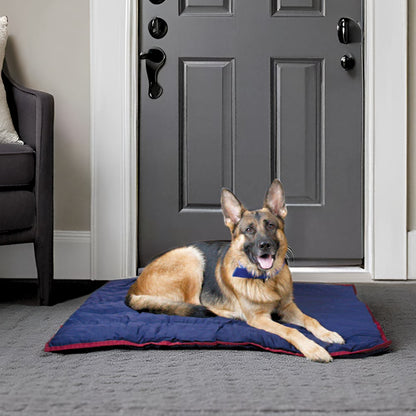 Pet Comfort Dog Pillow, Tiny 12" X 18", Navy – Machine Washable Dog Bed for House, Sofa, Crate & Travel – Poly Cotton Shell, Winter Warmth, Soft, Comfy, Durable, Top Pet Bedding